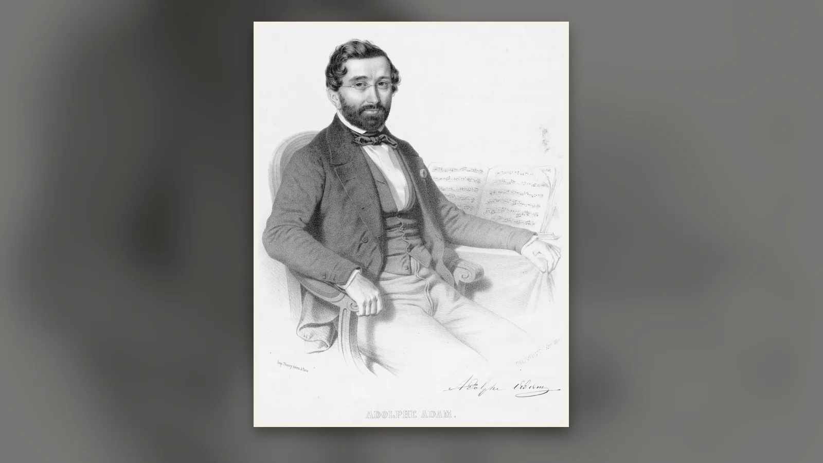 Portrait d’Adolphe Adam
