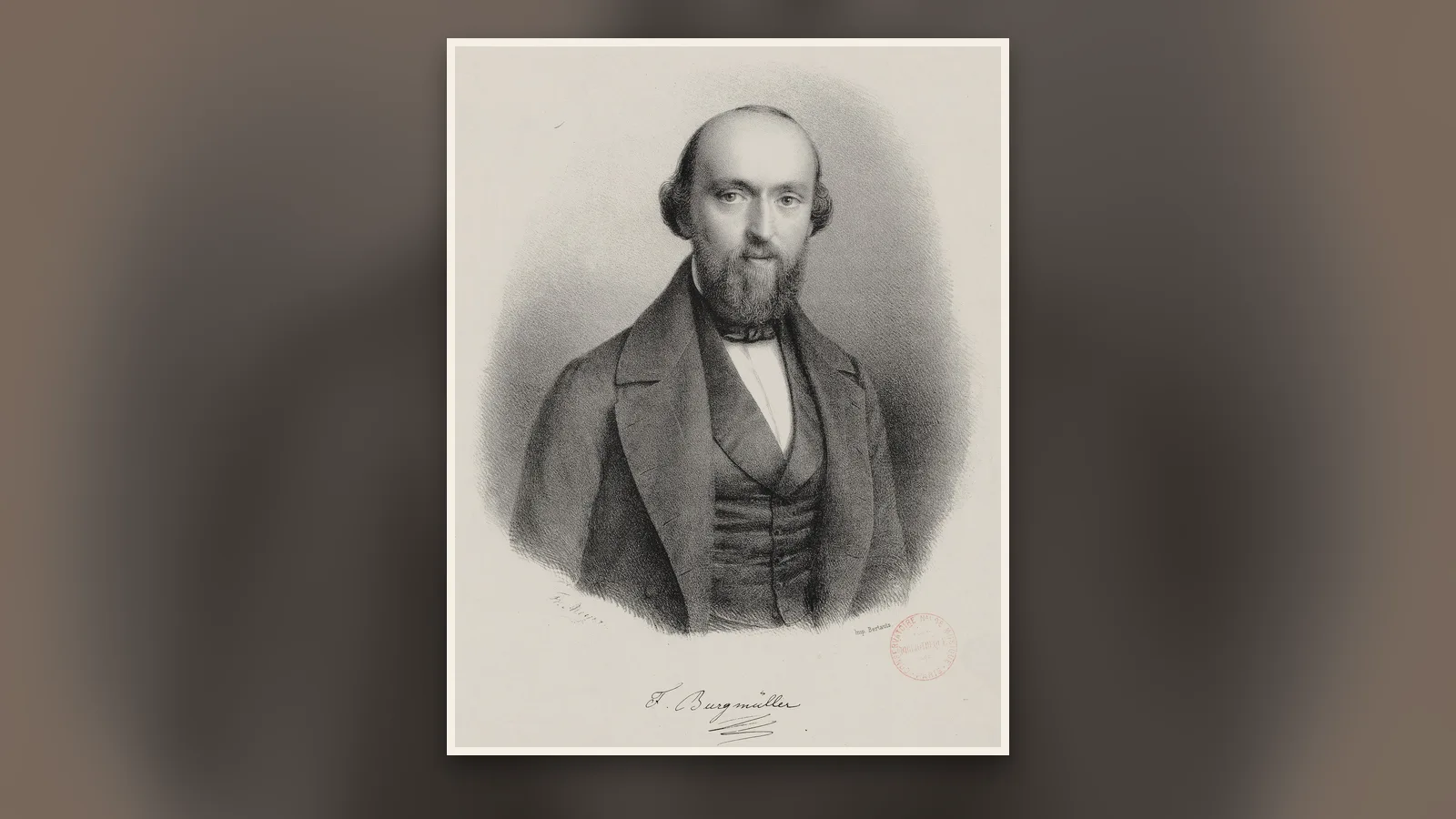 Portrait de Johann-Friedrich Burgmüller