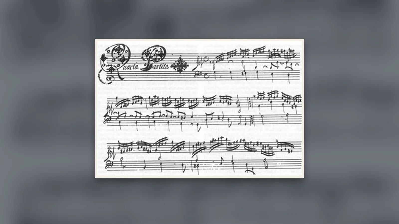 Page autographe d’une partita de Johann Jakob Froberger