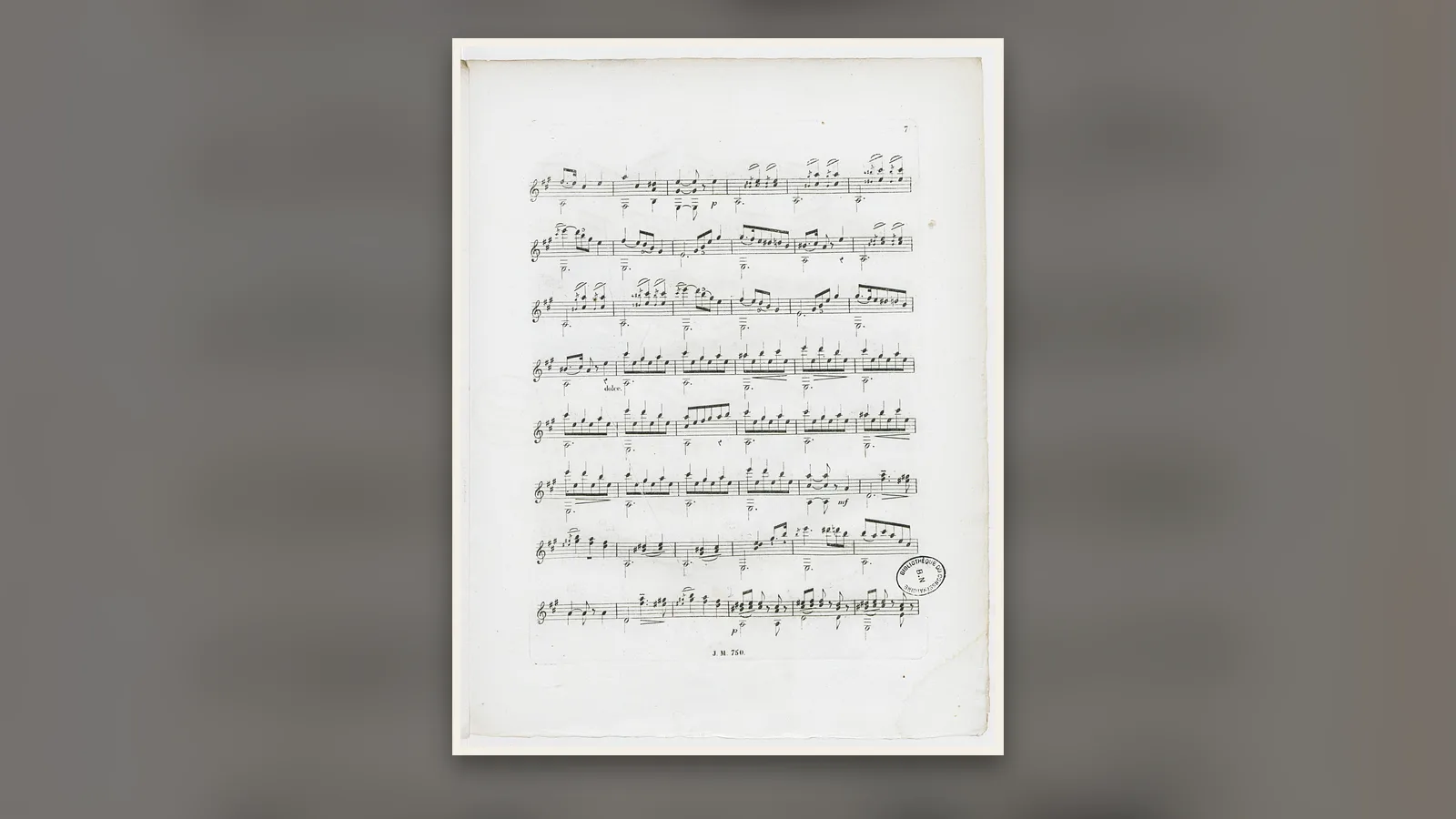 Page de la Valse brillante à l’espagnole de Matteo Carcassi