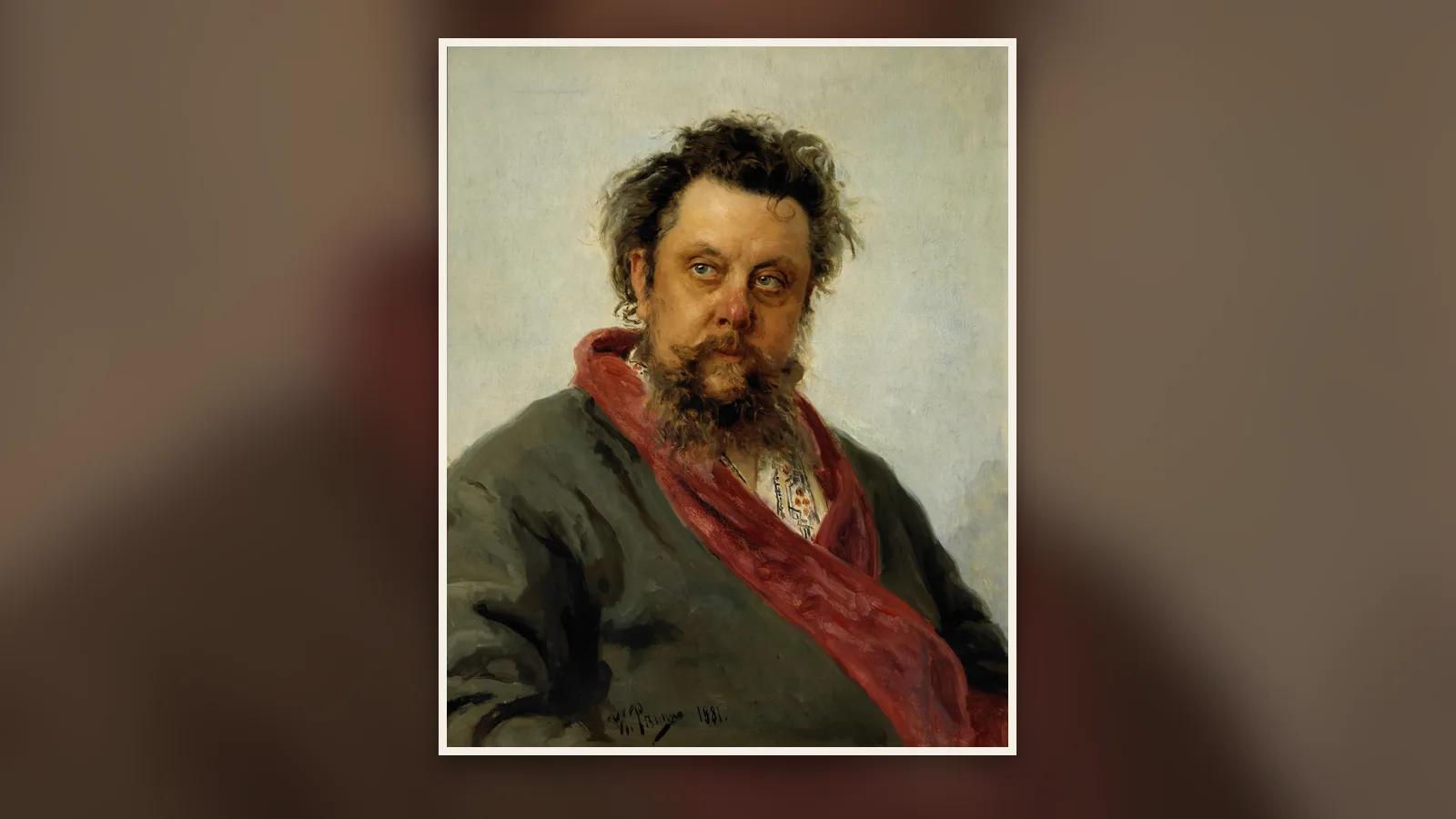 Portrait de Modest Moussorgsky