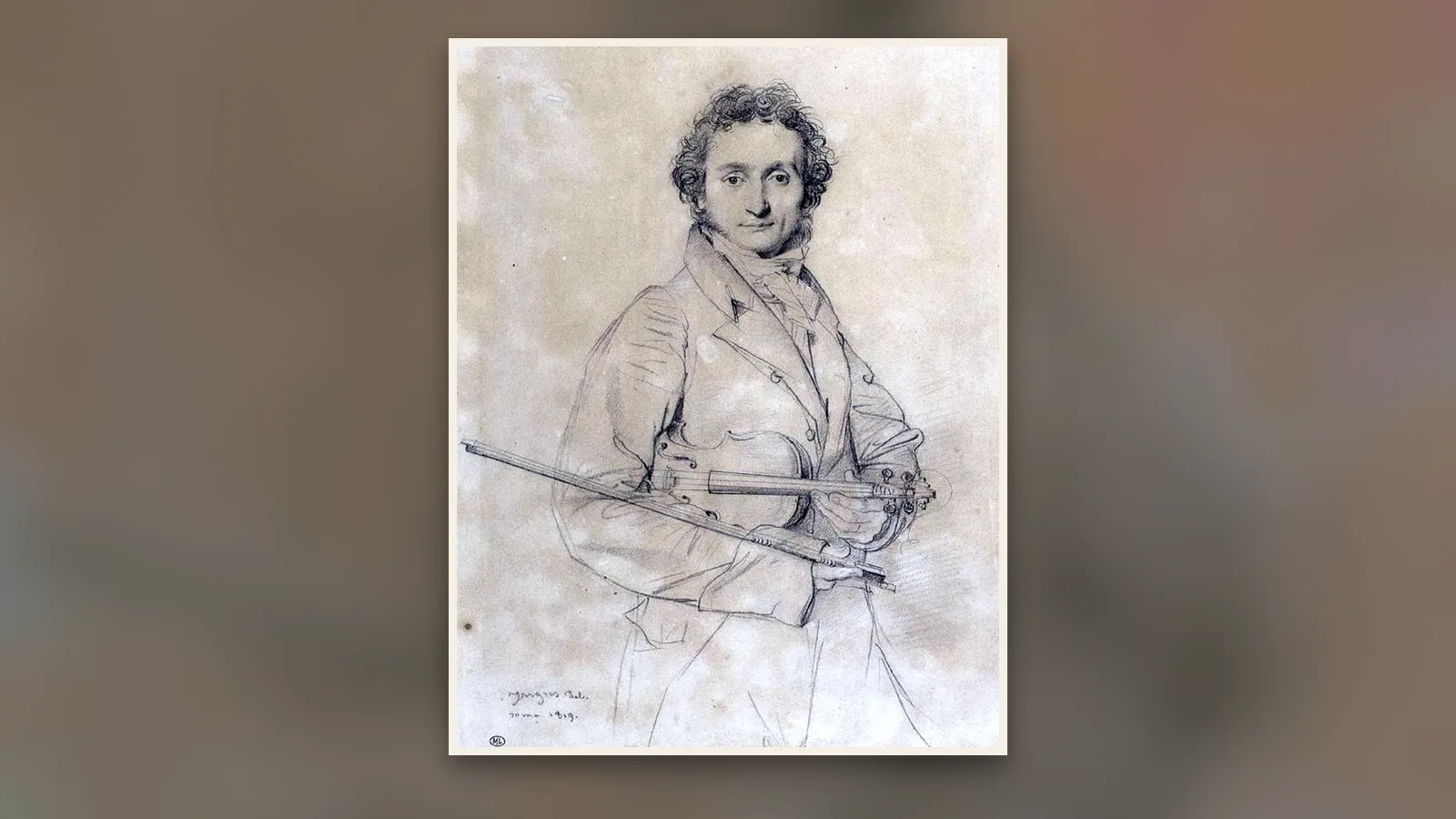 Portrait de Niccolo Paganini