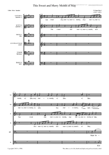 First page of This Sweet and Merry Month of May