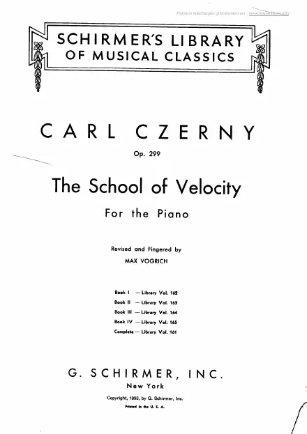 First page of The School of Velocity - Book 1