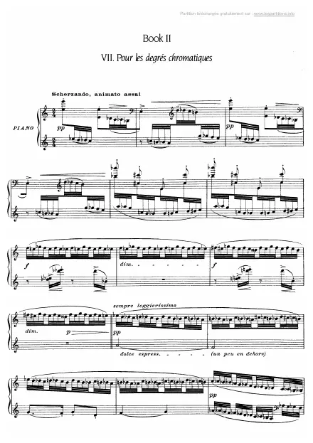 Première page de la partition Etudes livre 2
