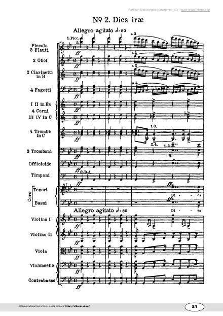 First page of Requiem 2. Sequence