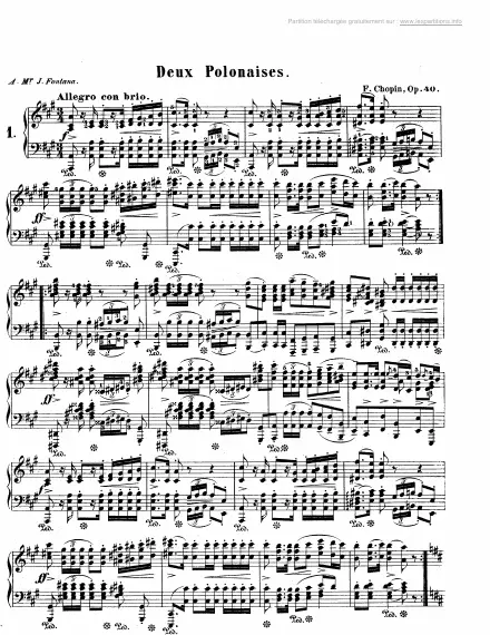 First page of Polonaise Op. 40