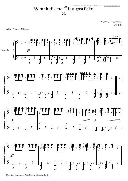 First page of Pièces mélodiques Op. 149 n°26