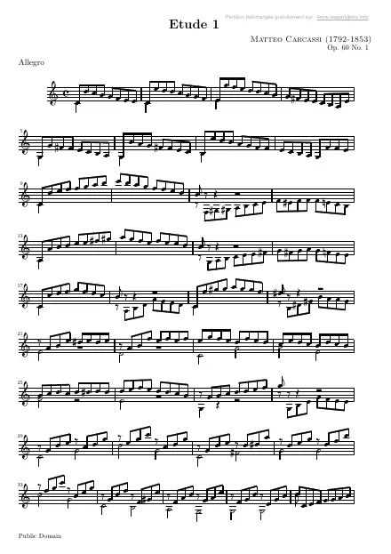 First page of Étude Op. 60 n°1