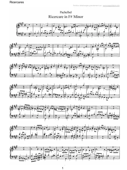 First page of 3 Ricercares