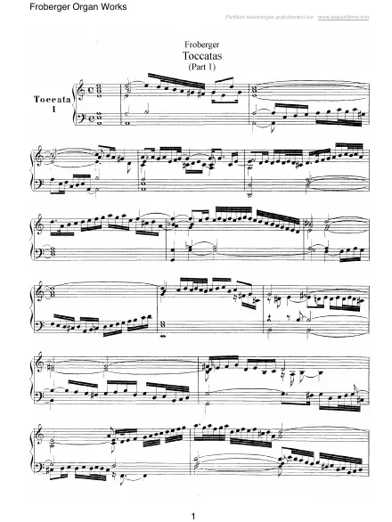 First page of 25 Toccatas (1-13)