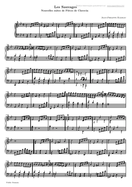 First page of Les sauvages