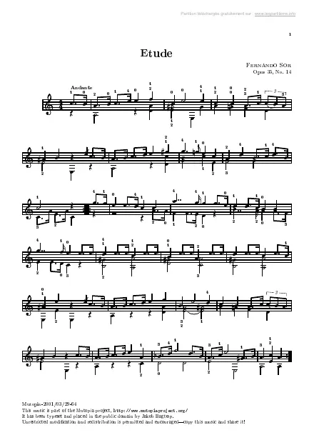 First page of Étude Op. 35 n°14